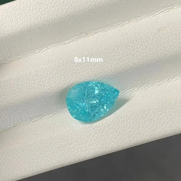 Blue Crushed Ice Teardrop Crystal-ToShay.org