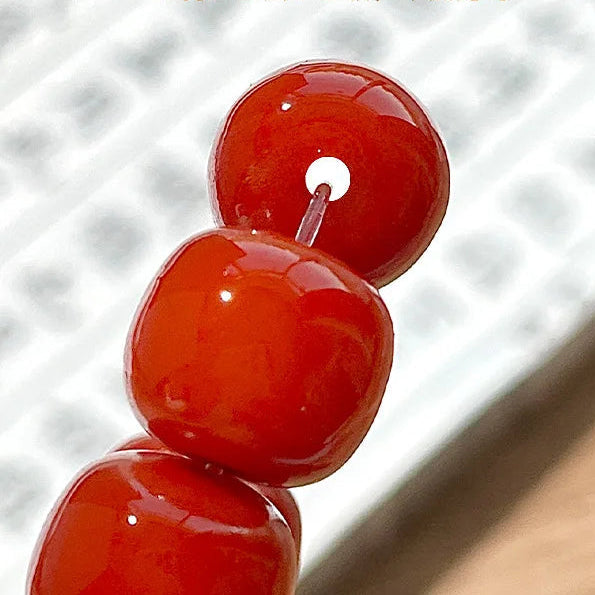 Red Bodhi Root Beads-ToShay.org