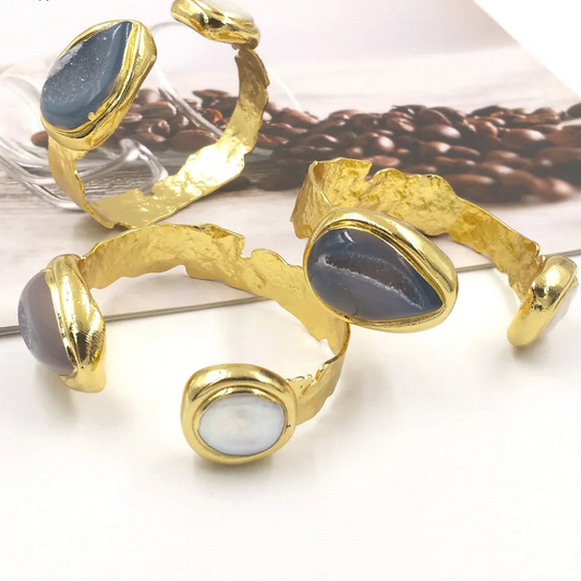 Gold Cuff Bangle-ToShay.org