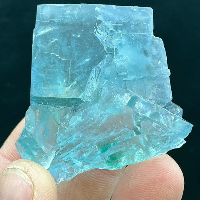 Blue Green Fluorite Crystal-ToShay.org