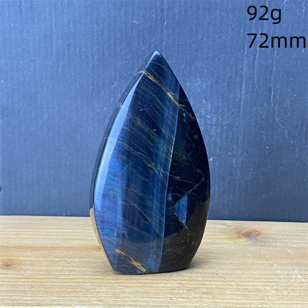 Blue Tiger Eye Stone Flame-ToShay.org