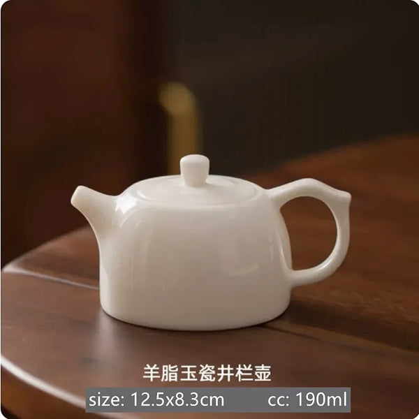 White Porcelain Teapots-ToShay.org