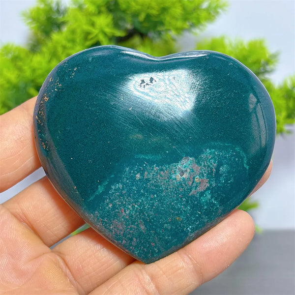 Green Ocean Jasper Heart-ToShay.org