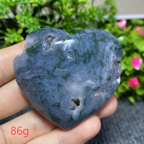 Green Moss Agate Heart-ToShay.org