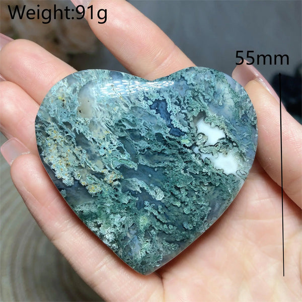 Green Moss Agate Heart-ToShay.org