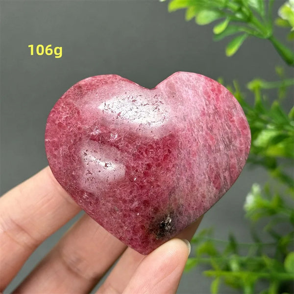 Pink Rose Rhodochrosite Heart-ToShay.org