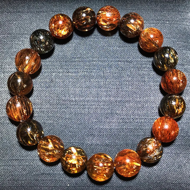 Gold Black Super Seven Crystal-ToShay.org