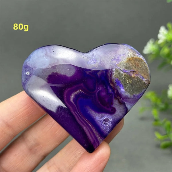 Purple Agate Heart-ToShay.org