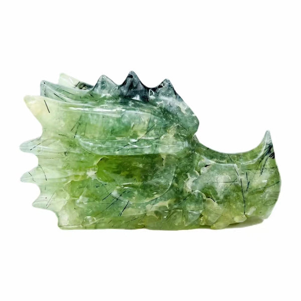 Green Prehnite Dragon Skull-ToShay.org