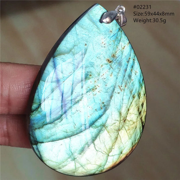 Blue Light Labradorite Pendant-ToShay.org