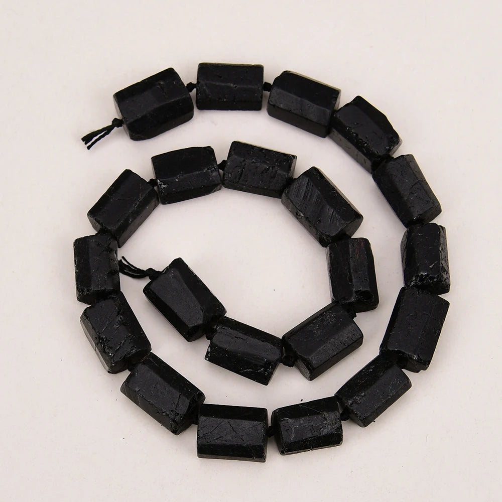 Black Tourmaline Nugget Beads-ToShay.org