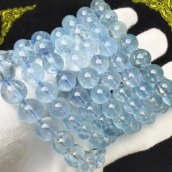 Blue Topaz Bead Bracelet-ToShay.org