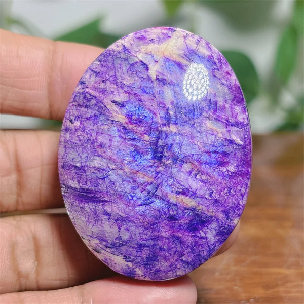 Violet Moonstone Palm Stone-ToShay.org