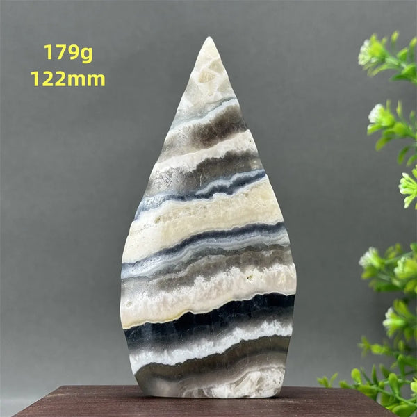 White Fluorite Agate Flame-ToShay.org