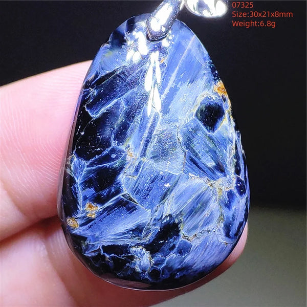 Blue Pietersite Chatoyant Pendant-ToShay.org