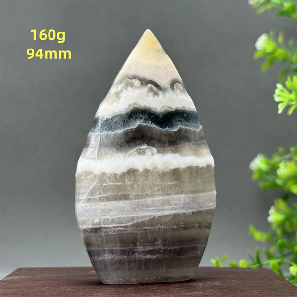 White Fluorite Agate Flame-ToShay.org