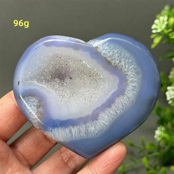 Blue Agate Geode Heart-ToShay.org
