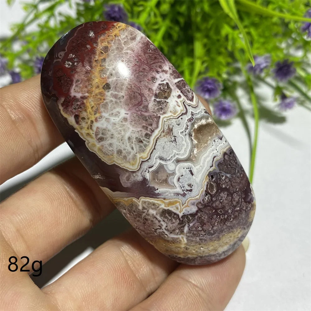 Red Agate Palm Stone-ToShay.org