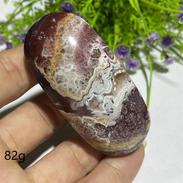 Red Agate Palm Stone-ToShay.org