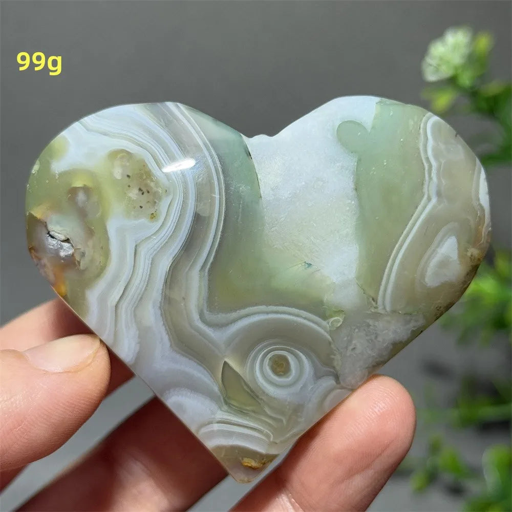 Green Agate Heart-ToShay.org
