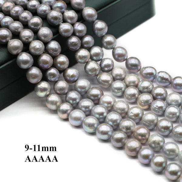 Grey Pearl Bead Necklace-ToShay.org