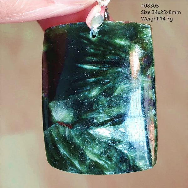 Green Seraphinite Pendant-ToShay.org