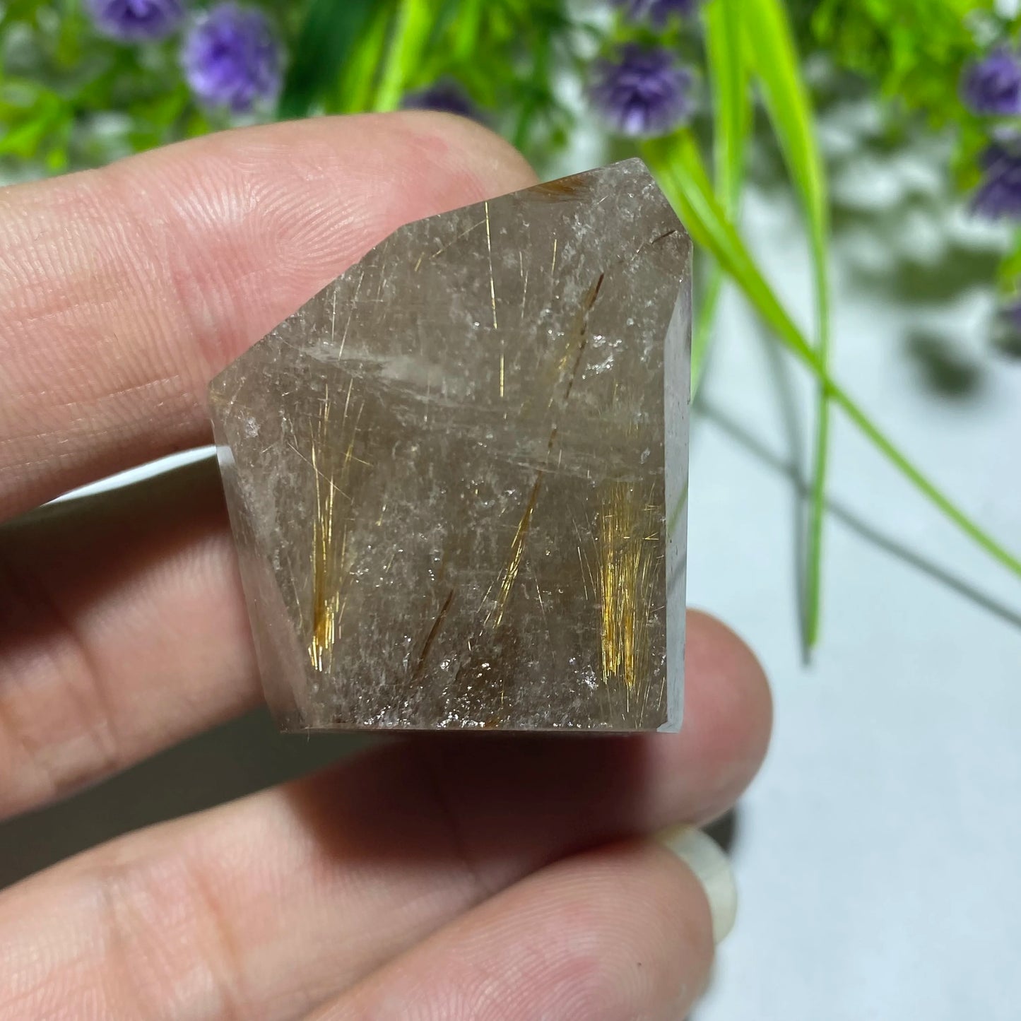 Gold Rutilated Quartz Rock-ToShay.org