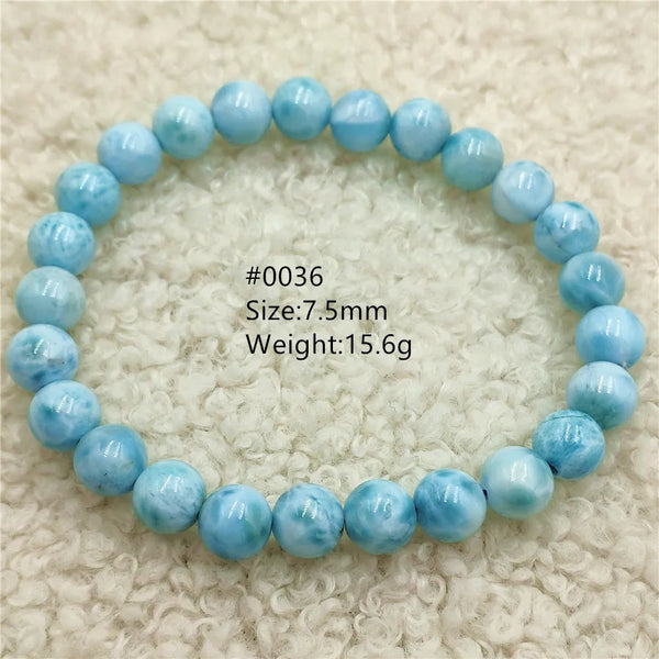 Blue Larimar Bead Bracelet-ToShay.org
