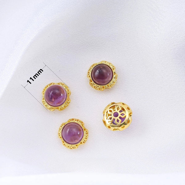 Gold Amethyst Beads-ToShay.org