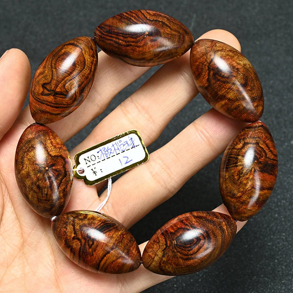 Wood Tiger Bead Bracelet-ToShay.org