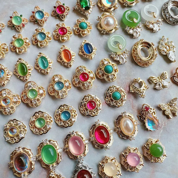 Mixed Gold Crystal Charms-ToShay.org