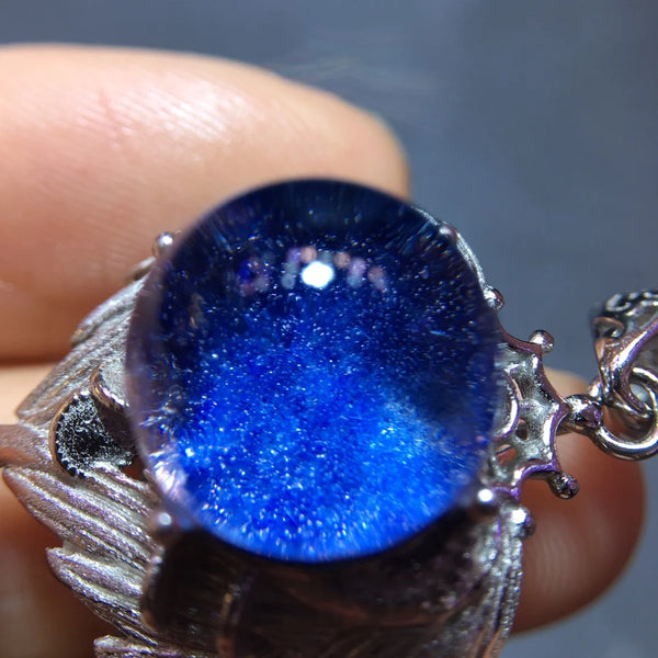 Blue Rutilated Quartz Pendant-ToShay.org