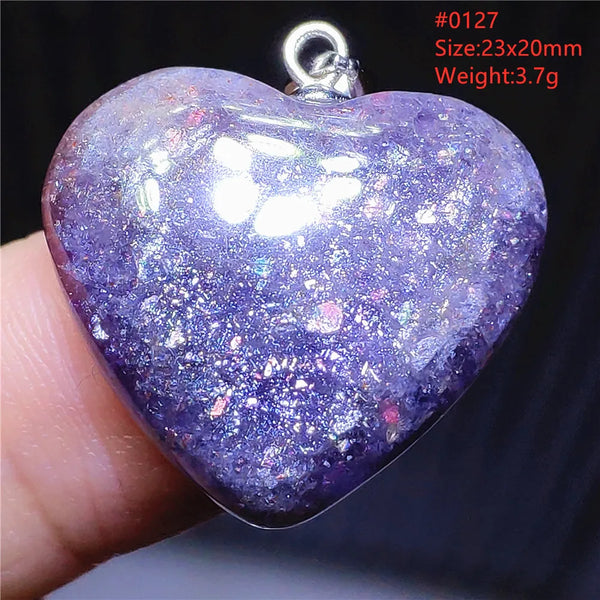 Blue Blood Red Lolite Pendant-ToShay.org