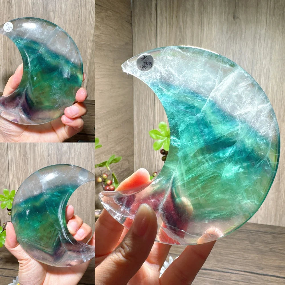Rainbow Fluorite Moon-ToShay.org