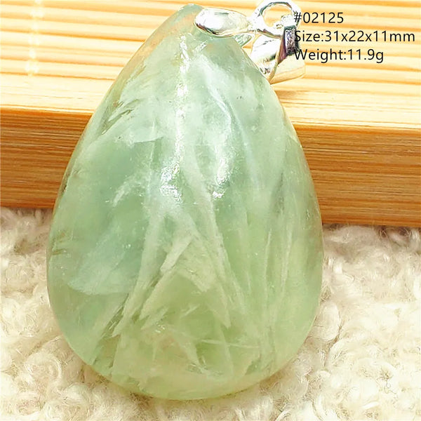 Green Blue Fluorite Pendant-ToShay.org