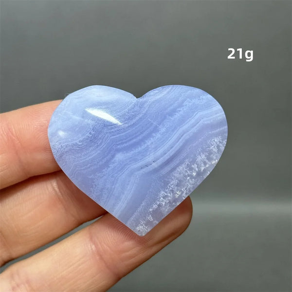Blue Lace Crystal Heart-ToShay.org