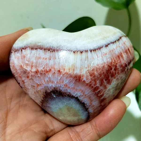 Red Striped Agate Heart-ToShay.org