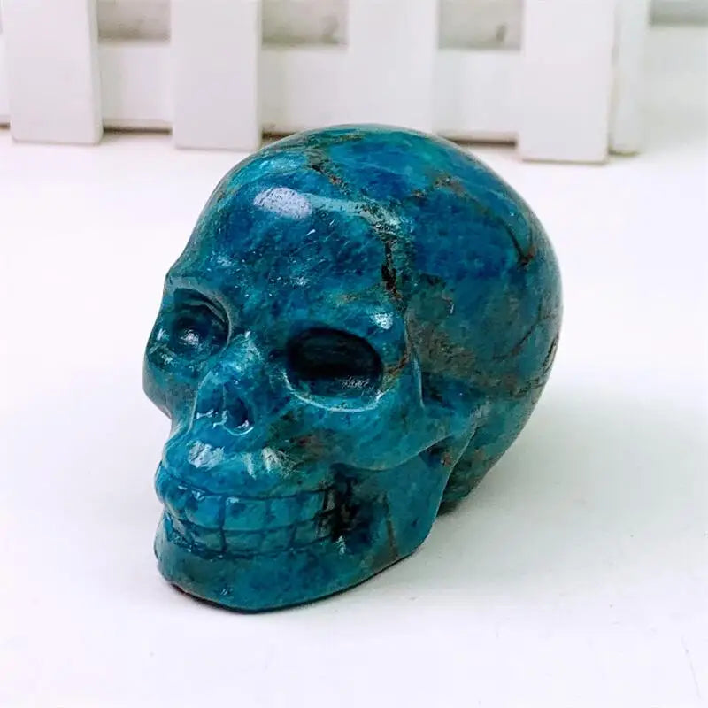 Blue Apatite Skull-ToShay.org