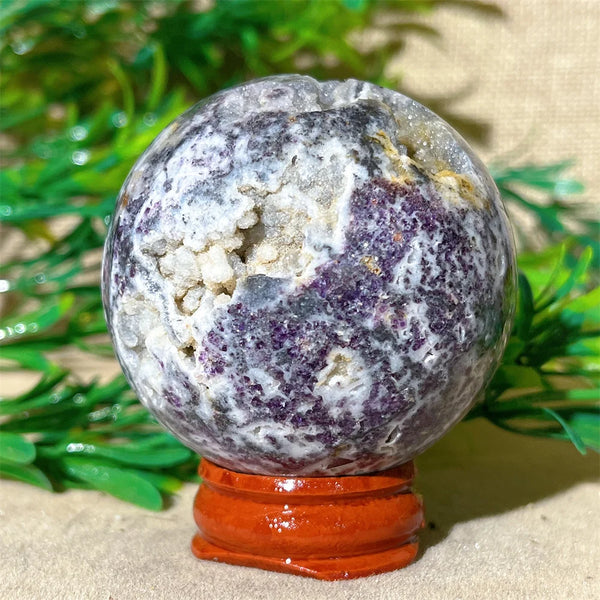 Purple Sphalerite Druzy Ball-ToShay.org