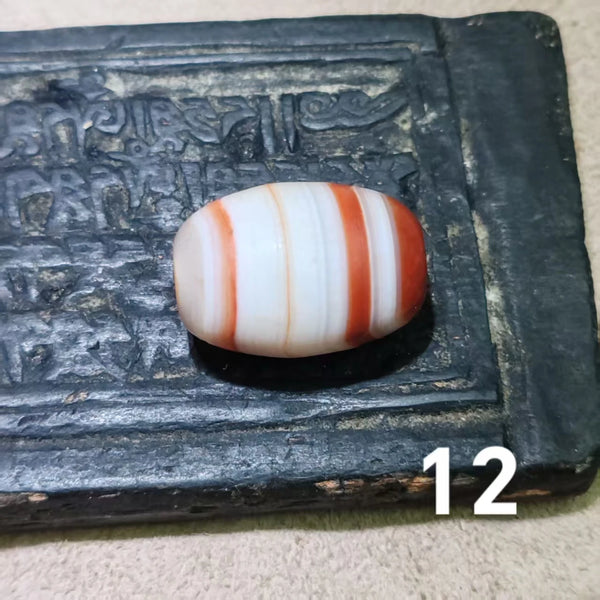 Red Carnelian Agate Dzi Bead-ToShay.org