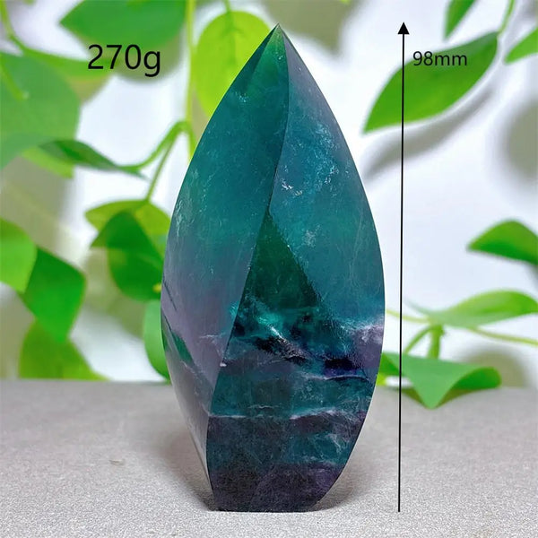 Green Fluorite Flame Stone-ToShay.org