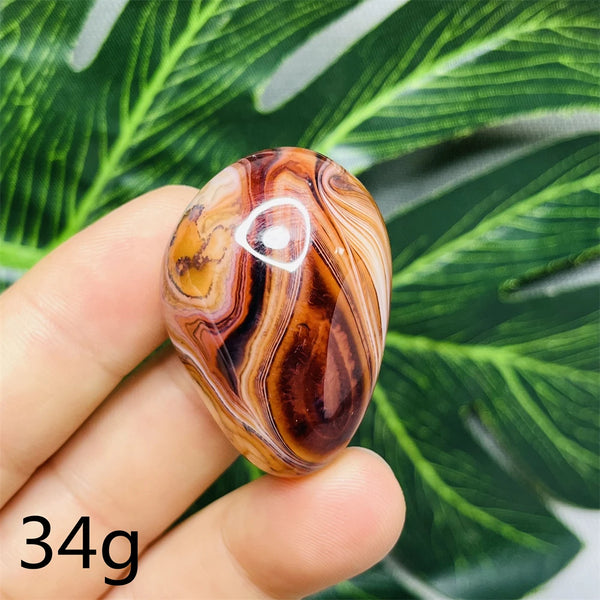 Red Agate Palm Stones-ToShay.org