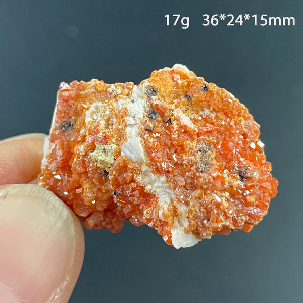 Orange Vanadinite Crystal-ToShay.org