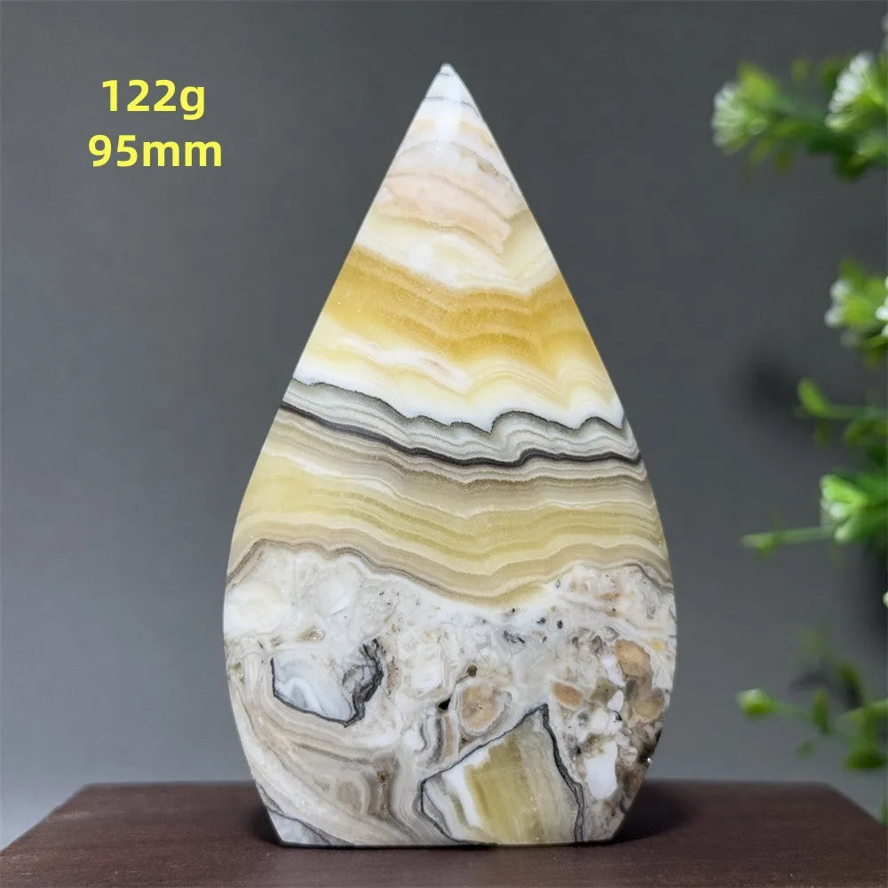 Grey Striped Agate Torch-ToShay.org