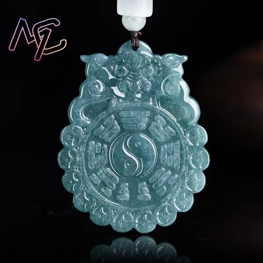 Blue Jade Tai Chi Pendant-ToShay.org