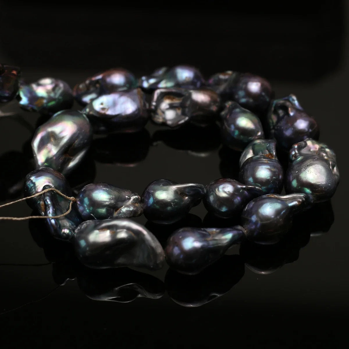 Blue Purple Pearl Beads-ToShay.org