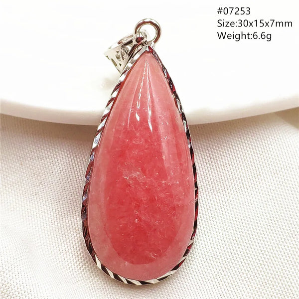 Red Rhodochrosite Pendant-ToShay.org