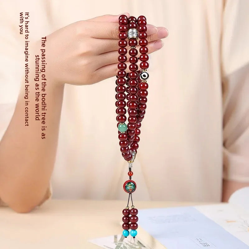 Red Bodhi Mala Beads-ToShay.org