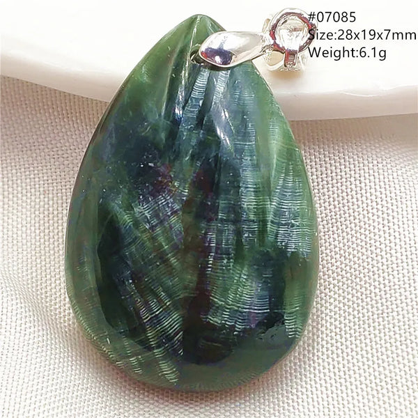 Green Seraphinite Pendant-ToShay.org
