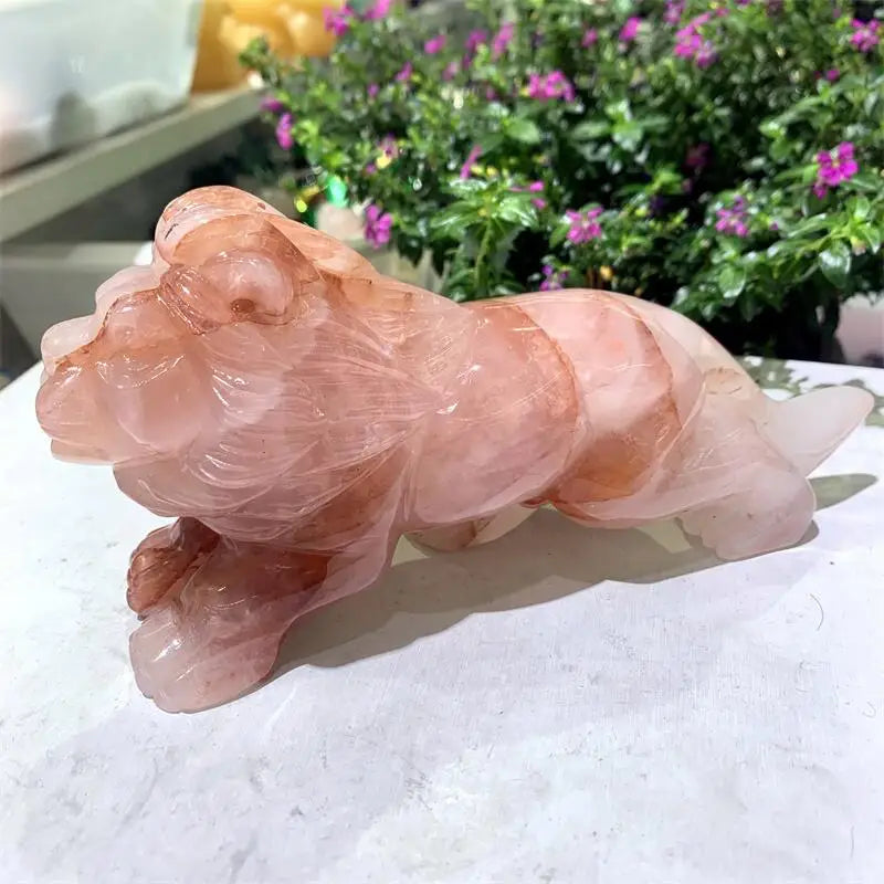 Red Fire Quartz Lion-ToShay.org